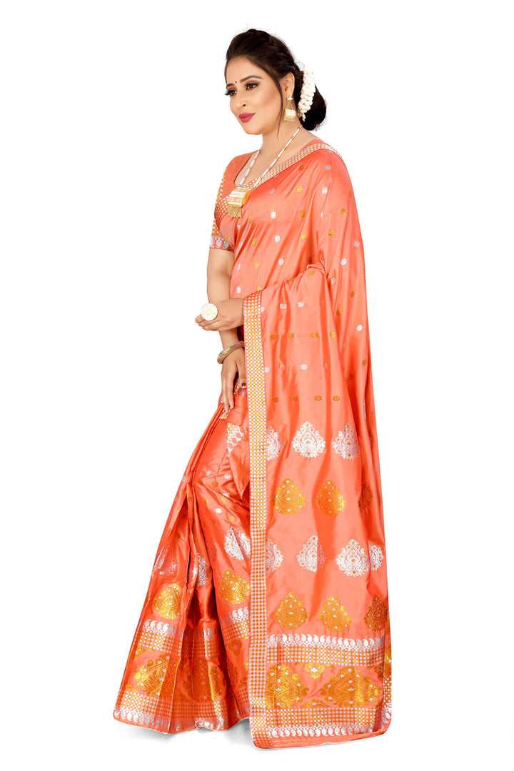 Gold-Silver Jari Mix Set Mekhela Sador