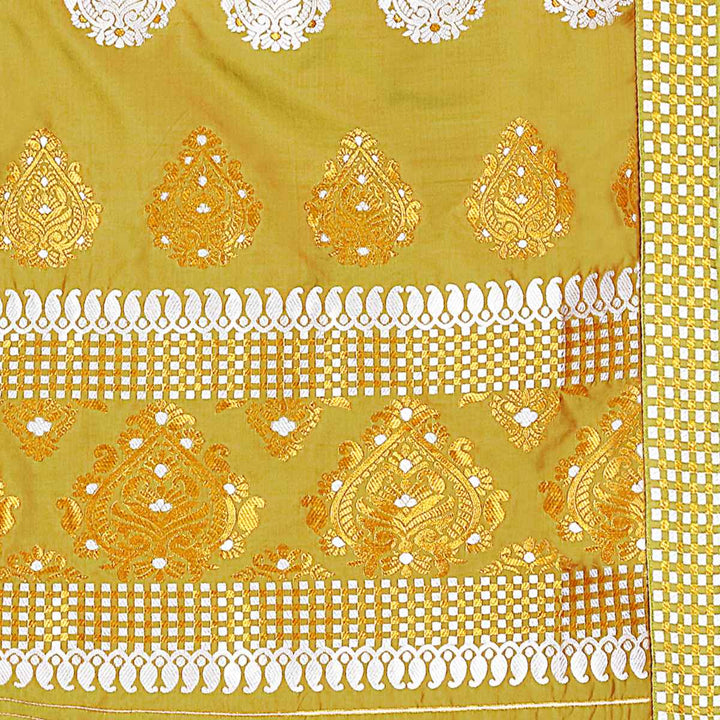 Gold-Silver Jari Mix Set Mekhela Sador