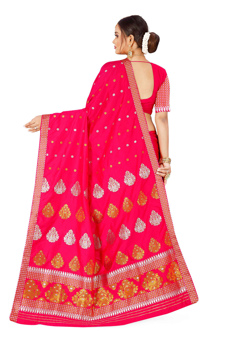Gold-Silver Jari Mix Set Mekhela Sador