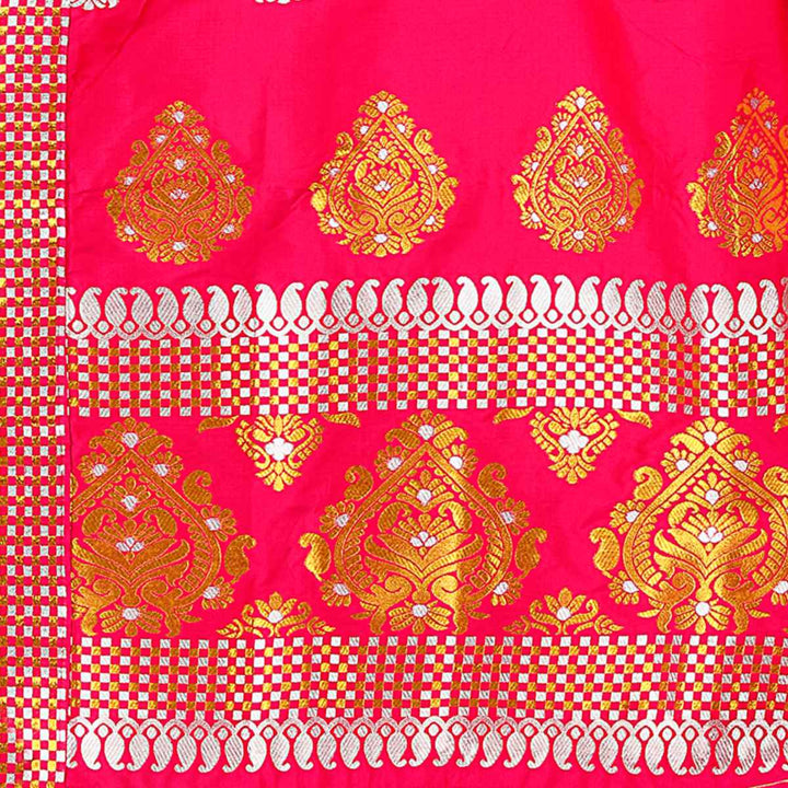Gold-Silver Jari Mix Set Mekhela Sador