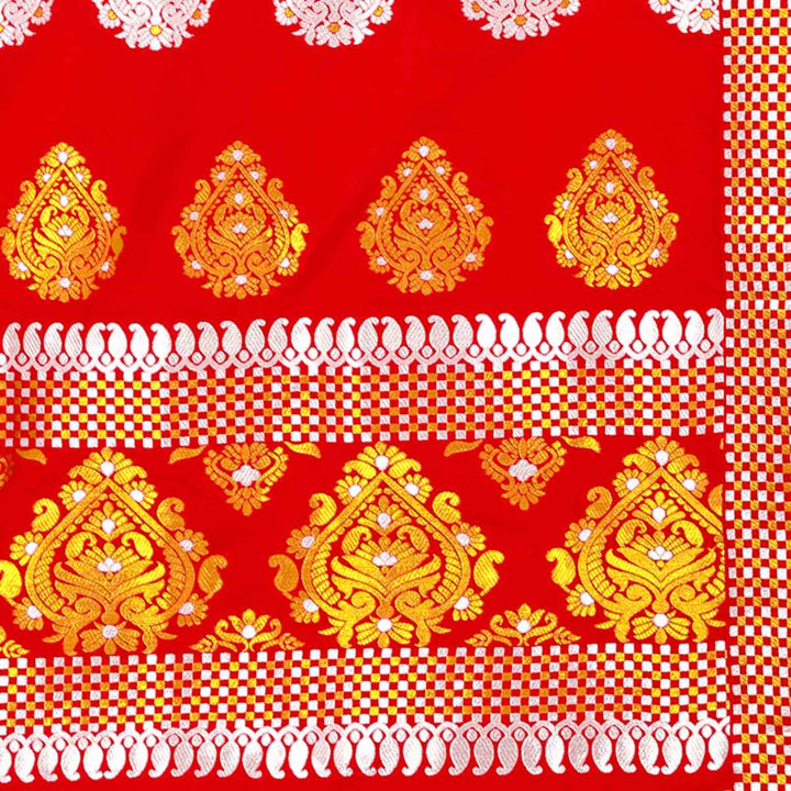 Gold-Silver Jari Mix Set Mekhela Sador