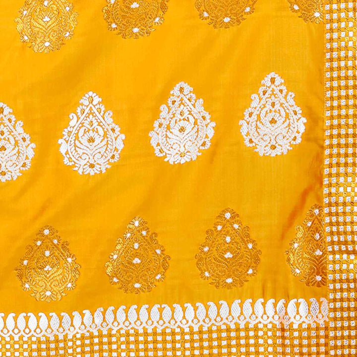 Gold-Silver Jari Mix Set Mekhela Sador