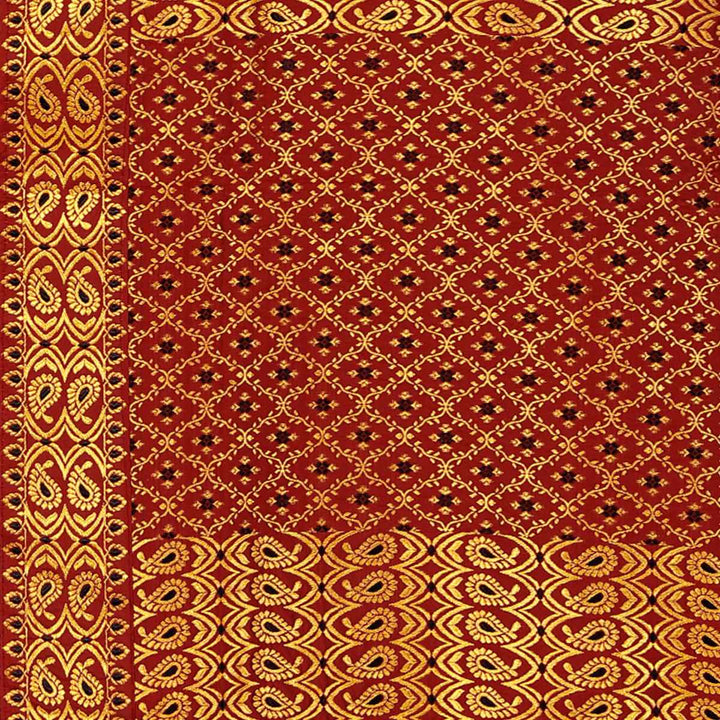 Gold Jari All Over Mix Set Mekhela Sador - Contrast Blouse