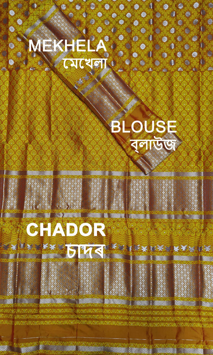 Dhaga-Work Mix Set Mekhela Sador
