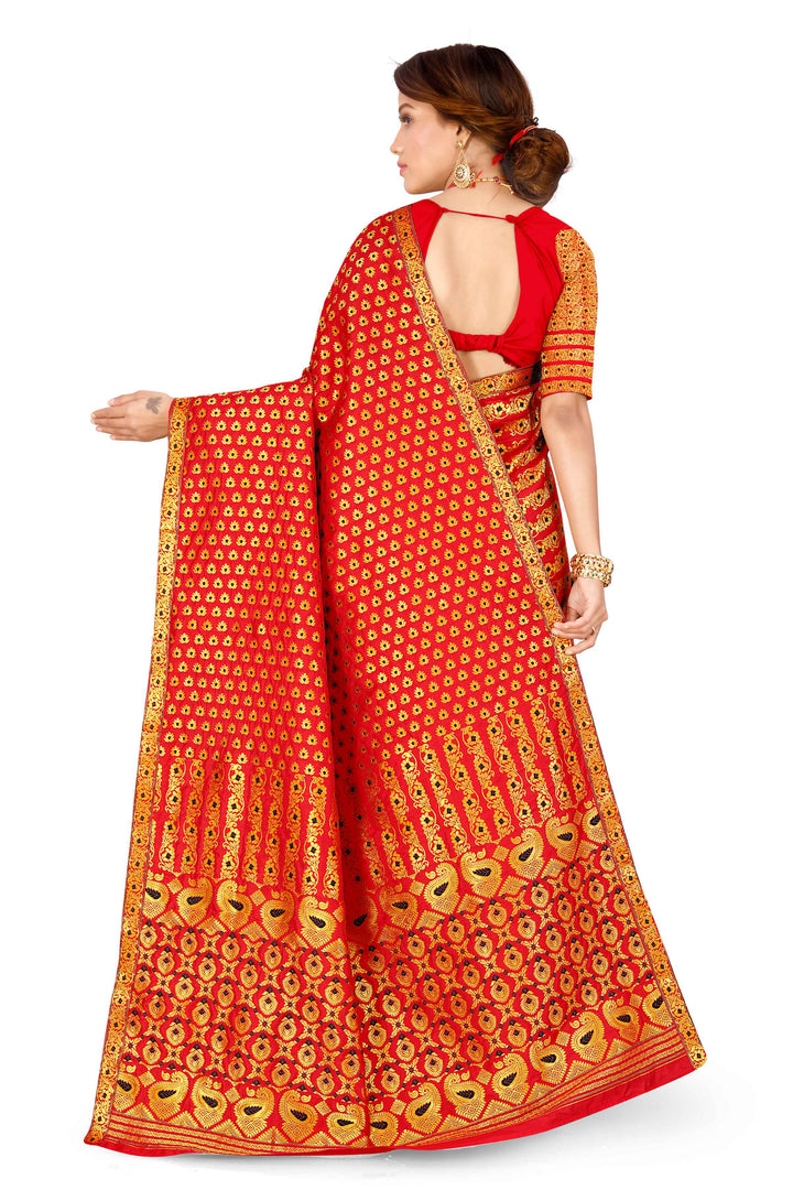 সোণ (Gold) গুনা মিক্স ছেট মেখলা চাদৰ 