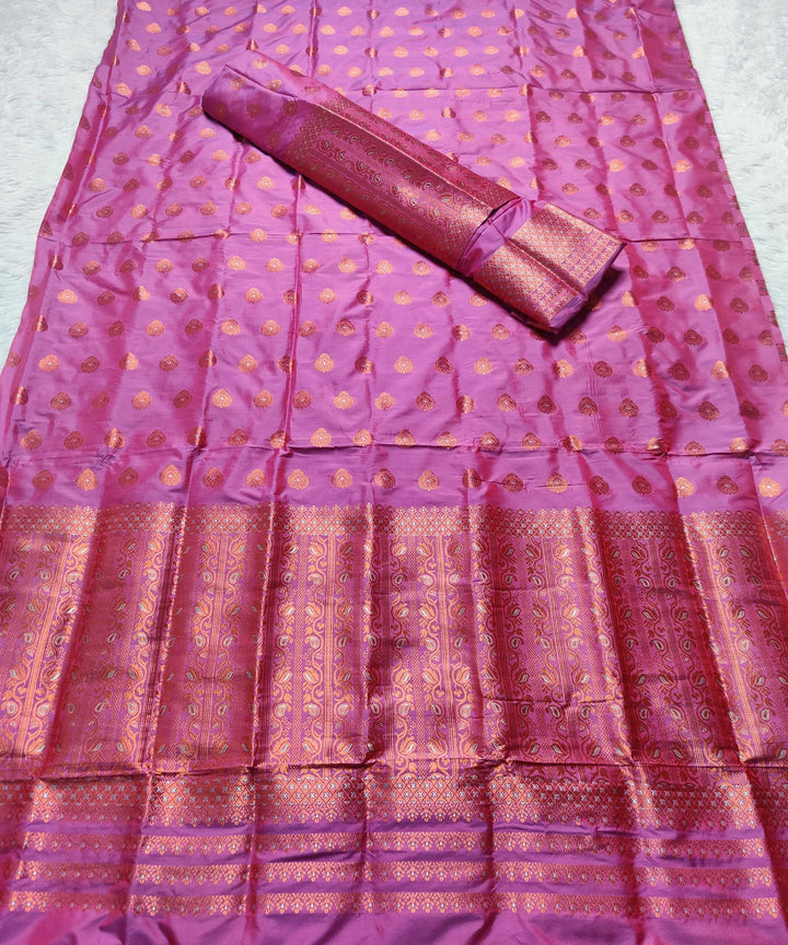 Copper Jari Mix Set Mekhela Sador