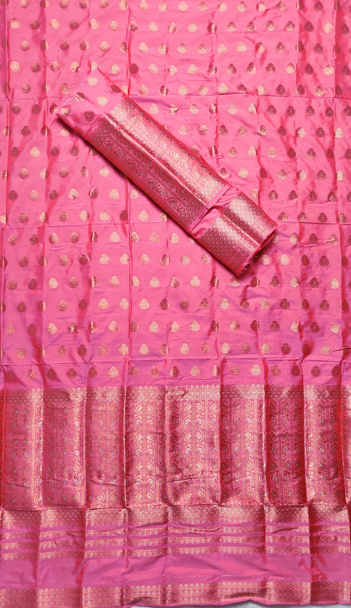 Copper Jari Mix Set Mekhela Sador