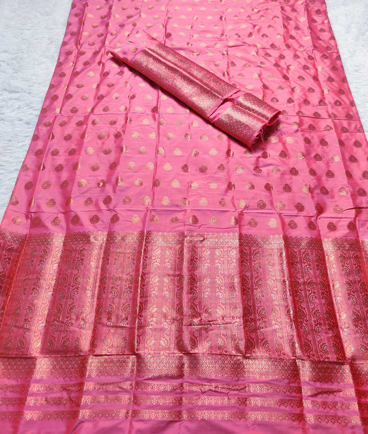 Copper Jari Mix Set Mekhela Sador