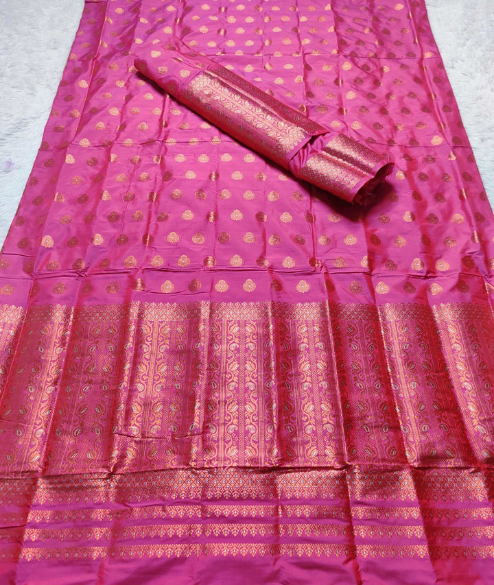 Copper Jari Mix Set Mekhela Sador