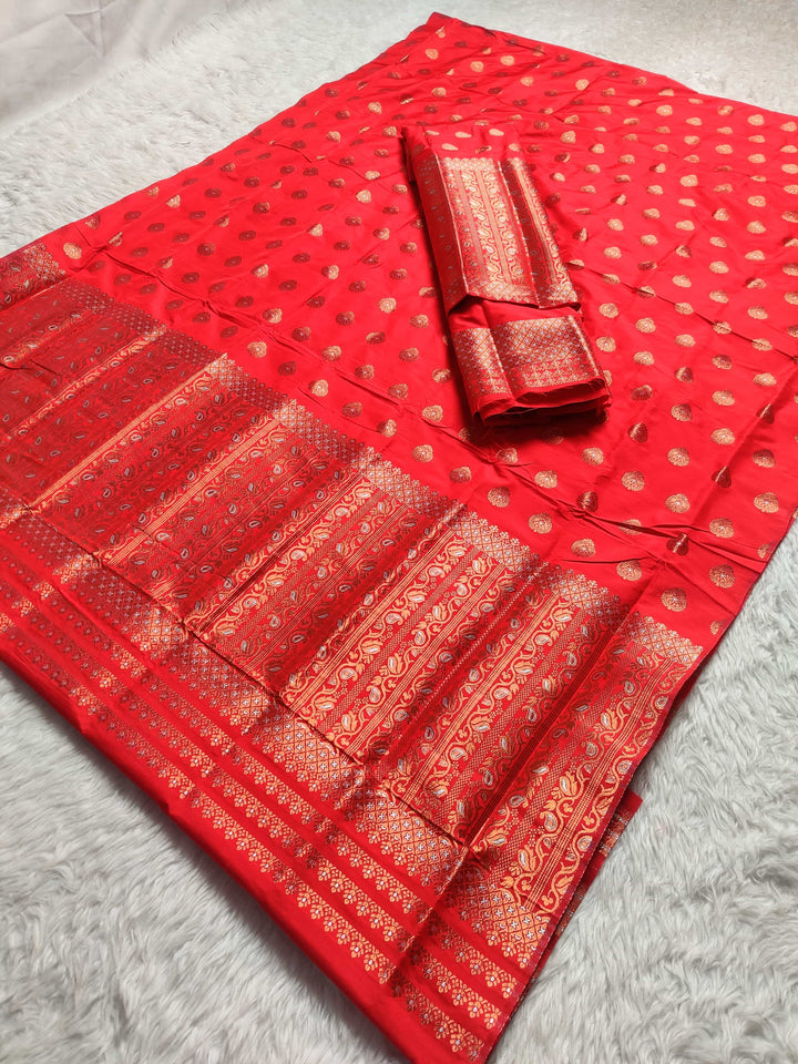 Copper Jari Mix Set Mekhela Sador