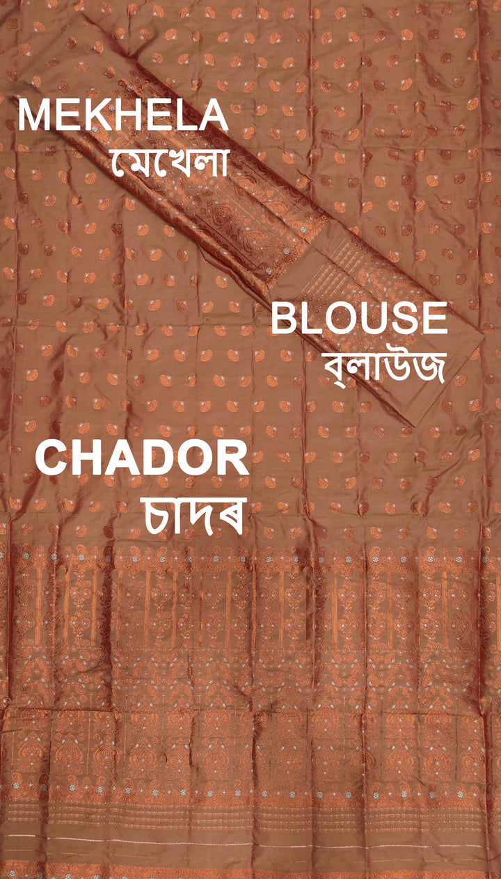 Colouring Jari Mix Set Mekhela Sador