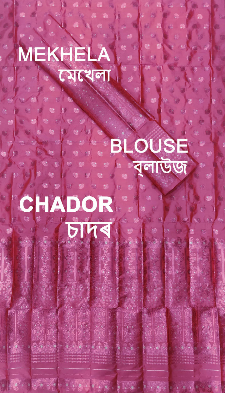 Colouring Jari Mix Set Mekhela Sador
