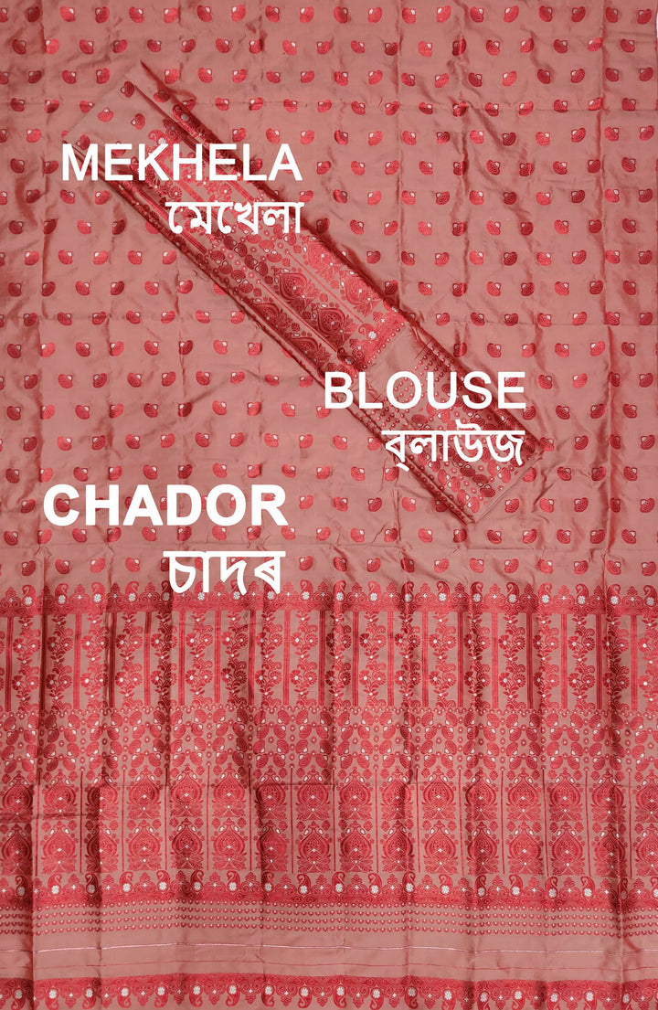 Colouring Jari Mix Set Mekhela Sador