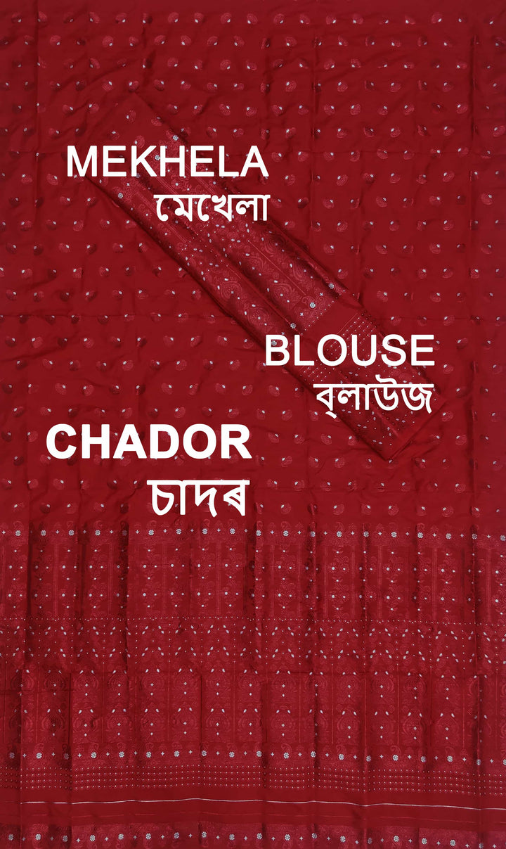 Colouring Jari Mix Set Mekhela Sador