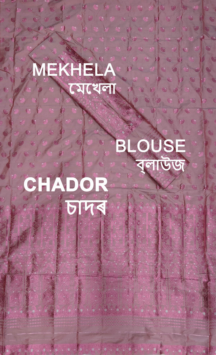 Colouring Jari Mix Set Mekhela Sador