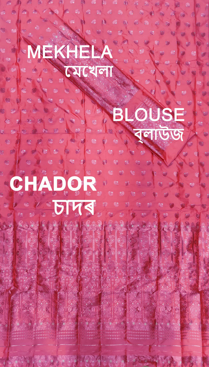 Colouring Jari Mix Set Mekhela Sador