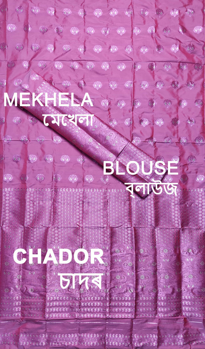 Colouring Jari Mix Set Mekhela Sador