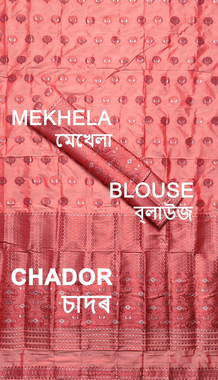 Colouring Jari Mix Set Mekhela Sador