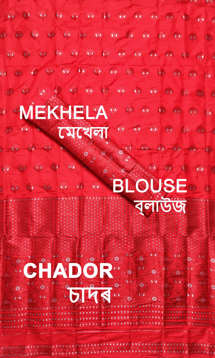 Colouring Jari Mix Set Mekhela Sador