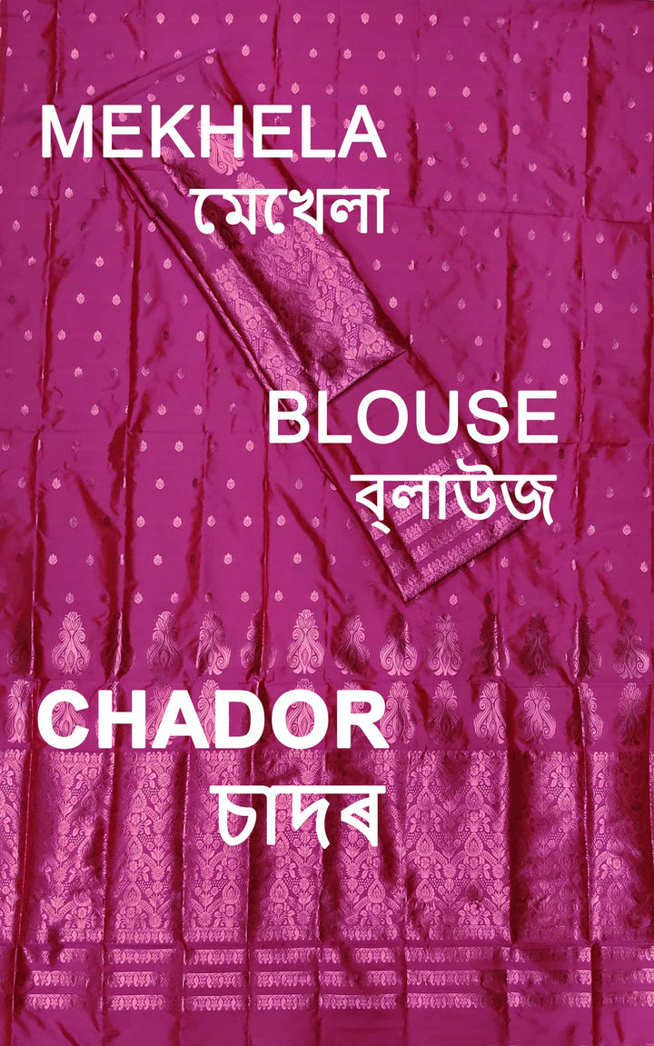 Colouring Jari Mix Set Mekhela Sador