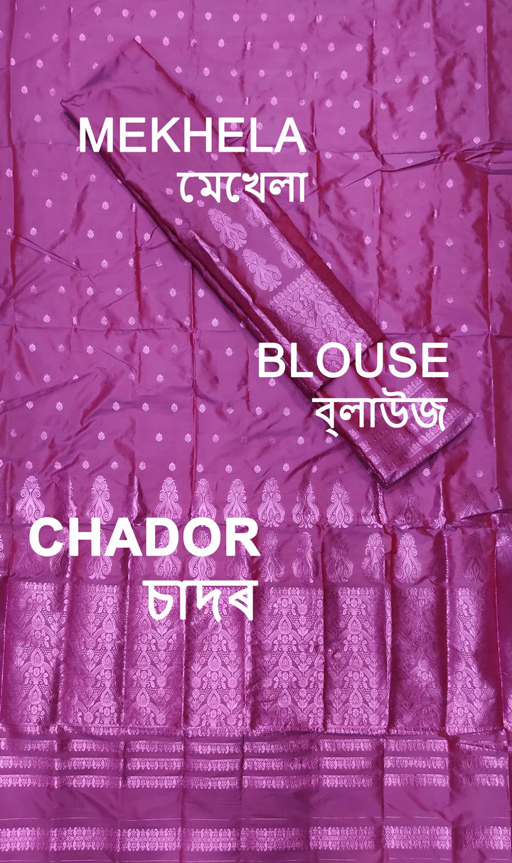 Colouring Jari Mix Set Mekhela Sador