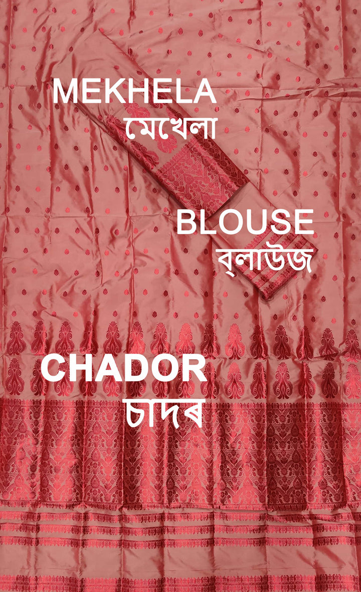 Colouring Jari Mix Set Mekhela Sador