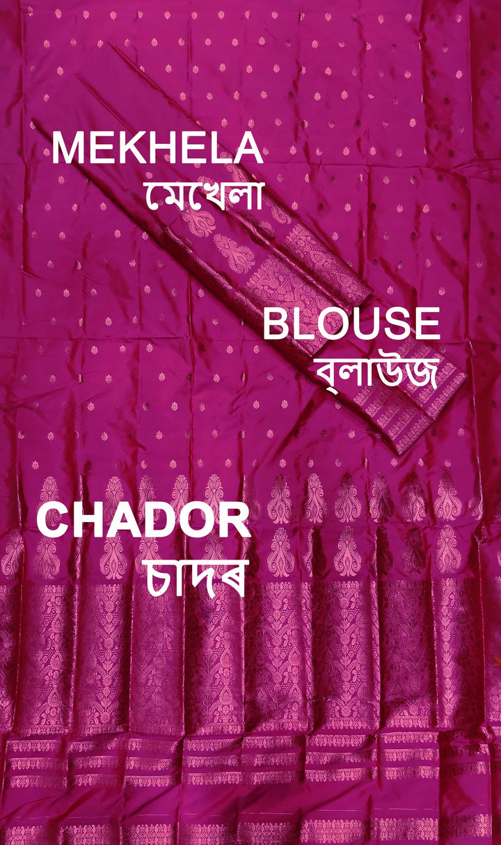 Colouring Jari Mix Set Mekhela Sador