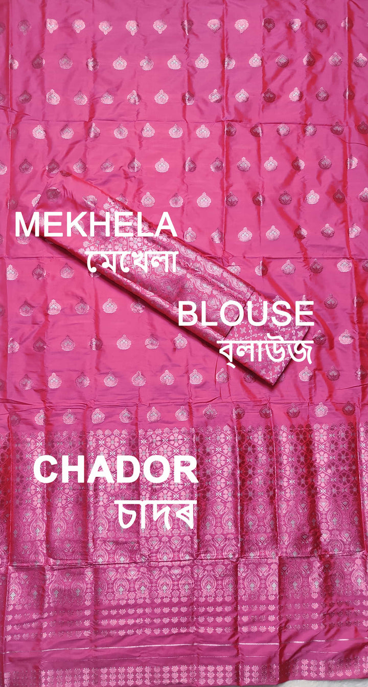 Colouring Jari Mix Set Mekhela Sador