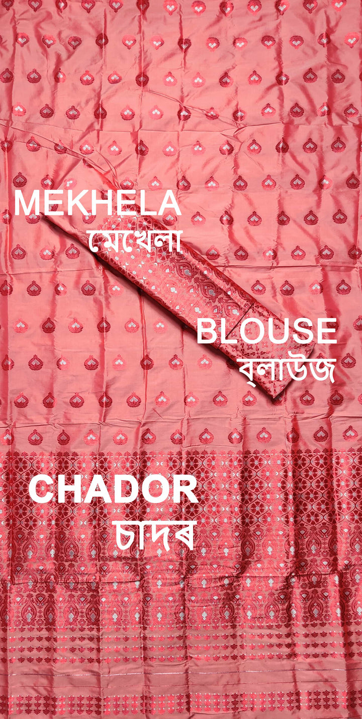 Colouring Jari Mix Set Mekhela Sador