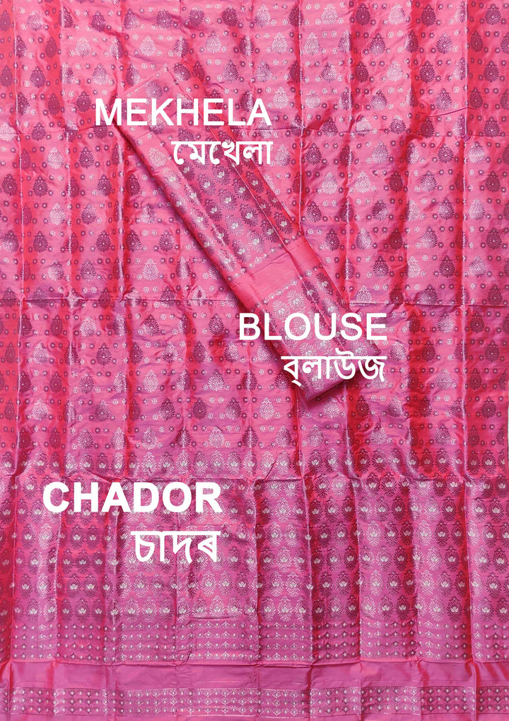 Colouring Jari Mix Set Mekhela Sador