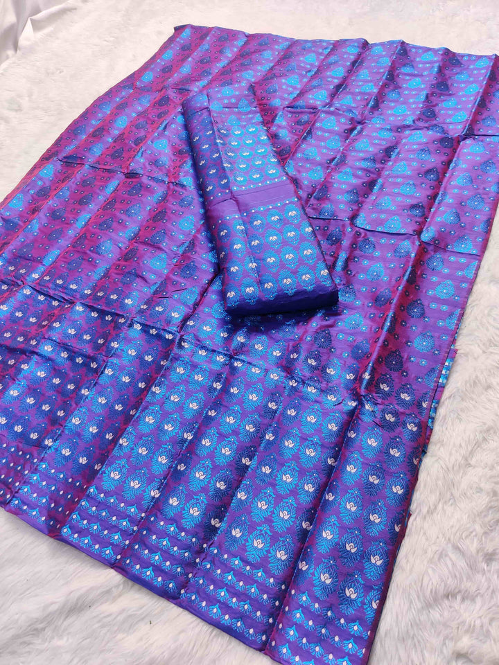 Colouring Jari Mix Set Mekhela Sador