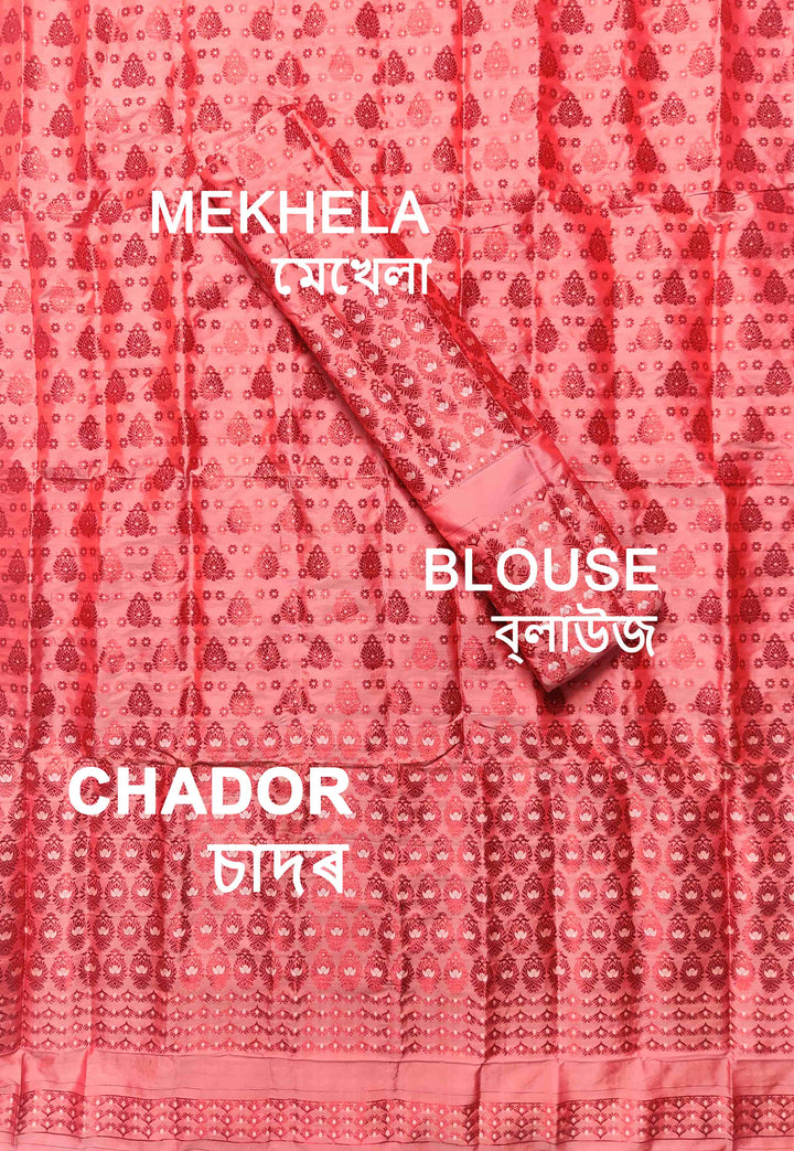 Colouring Jari Mix Set Mekhela Sador