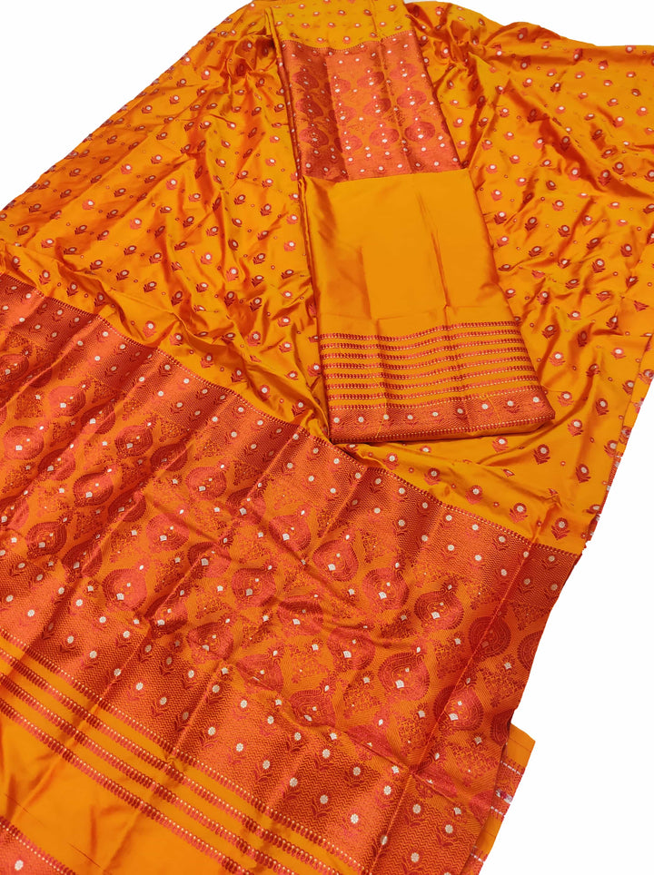 Colouring Jari Mix Set Mekhela Sador