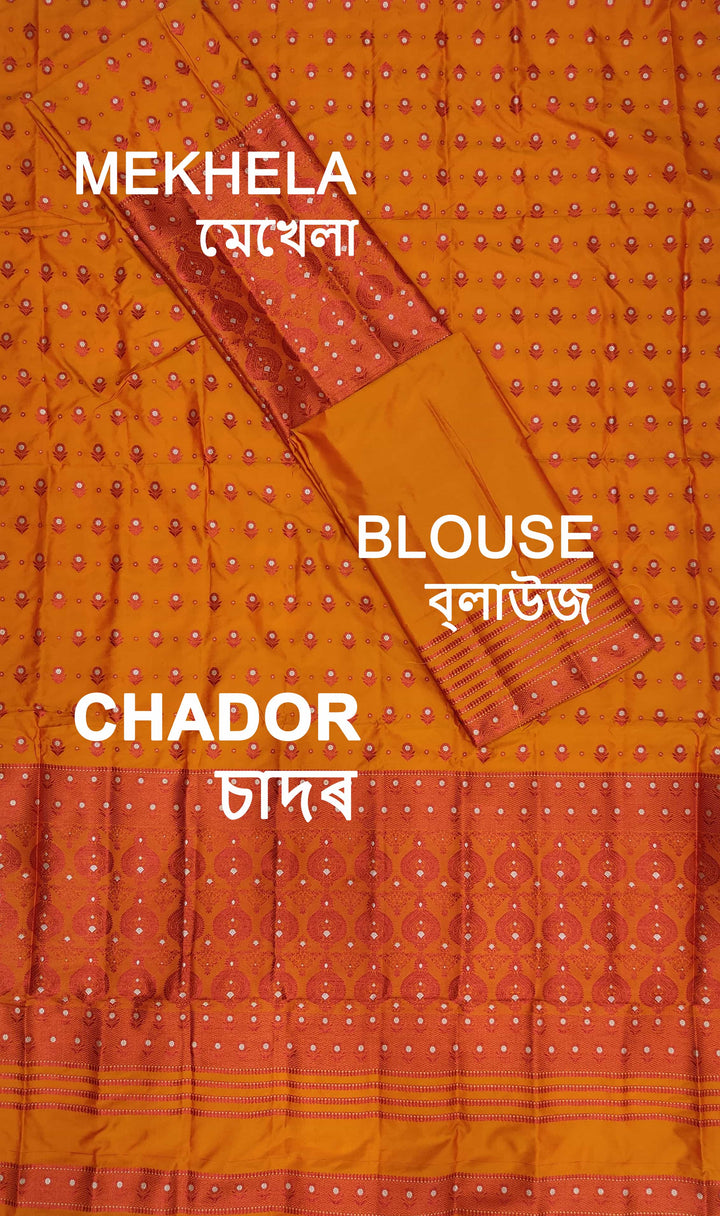 Colouring Jari Mix Set Mekhela Sador