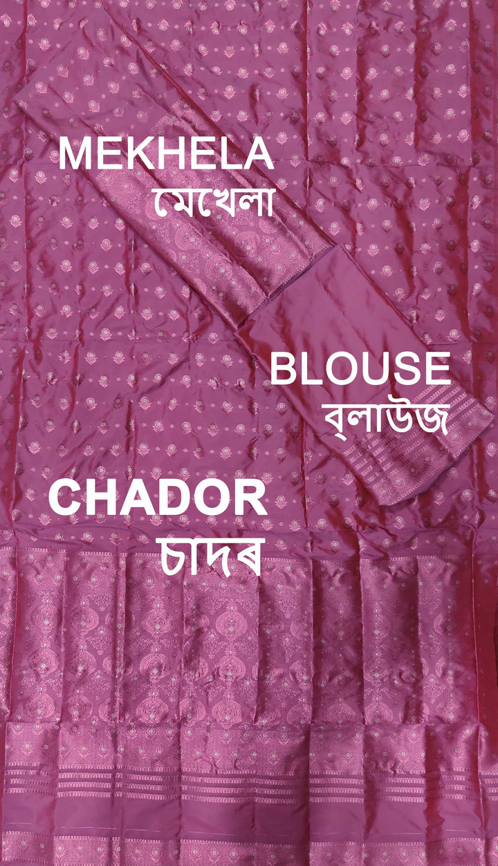 Colouring Jari Mix Set Mekhela Sador