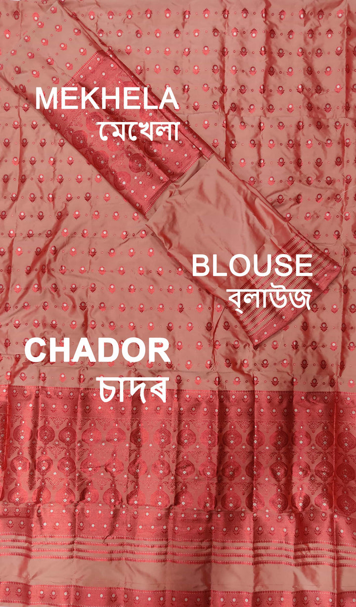 Colouring Jari Mix Set Mekhela Sador