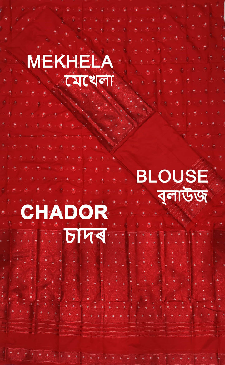 Colouring Jari Mix Set Mekhela Sador