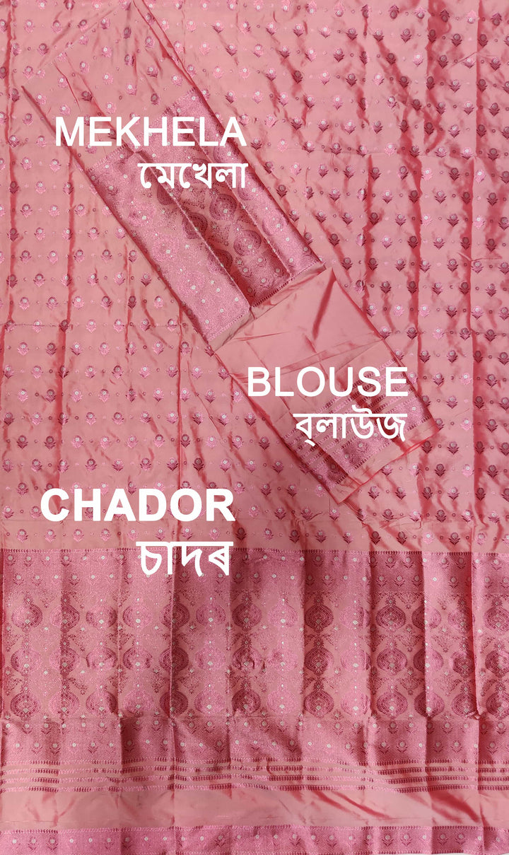 Colouring Jari Mix Set Mekhela Sador