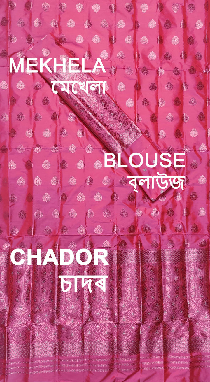 Colouring Jari Mix Set Mekhela Sador