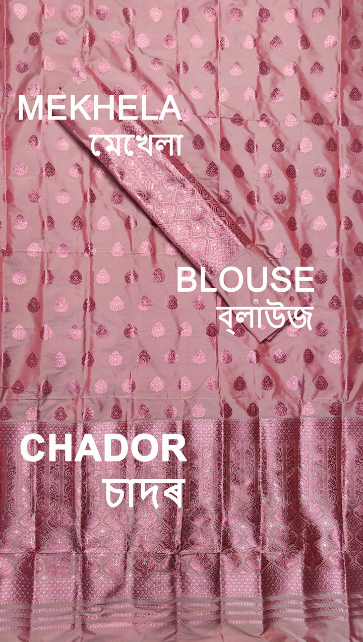Colouring Jari Mix Set Mekhela Sador