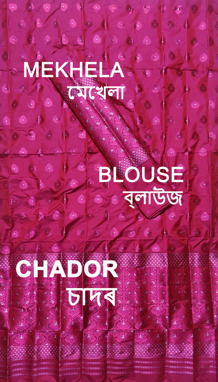 Colouring Jari Mix Set Mekhela Sador