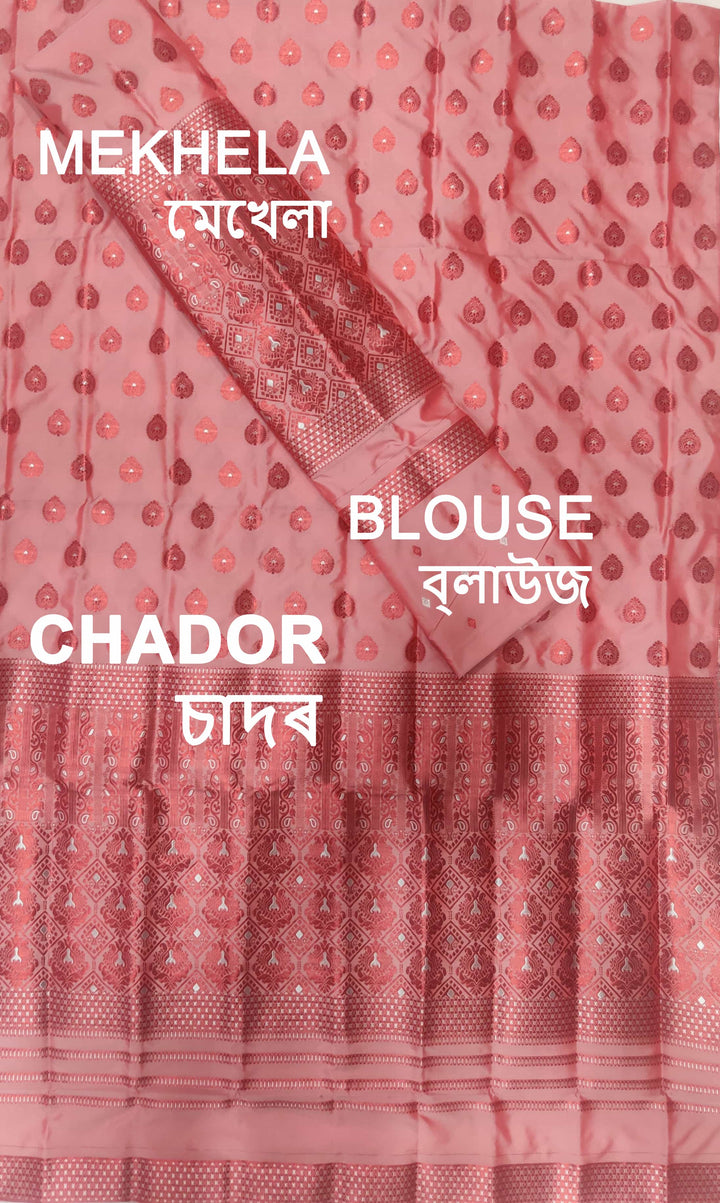Colouring Jari Mix Set Mekhela Sador