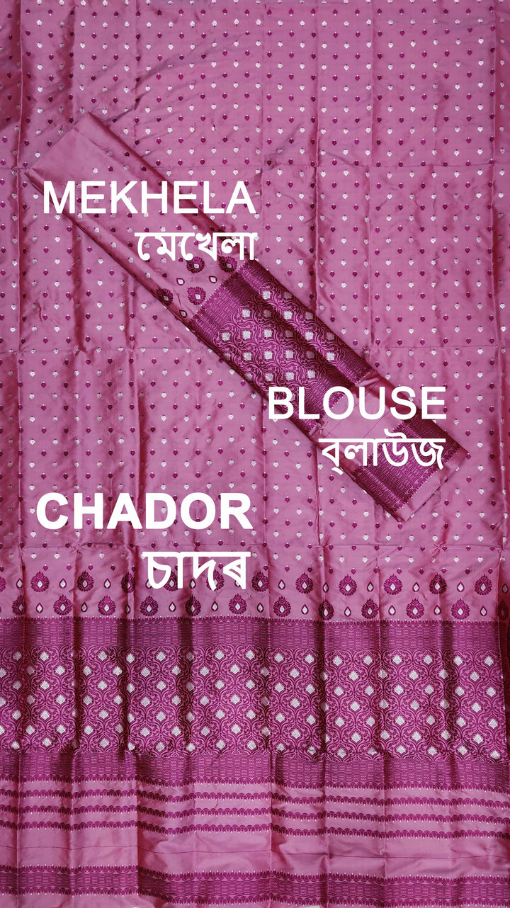 Colouring Jari Mix Set Mekhela Sador