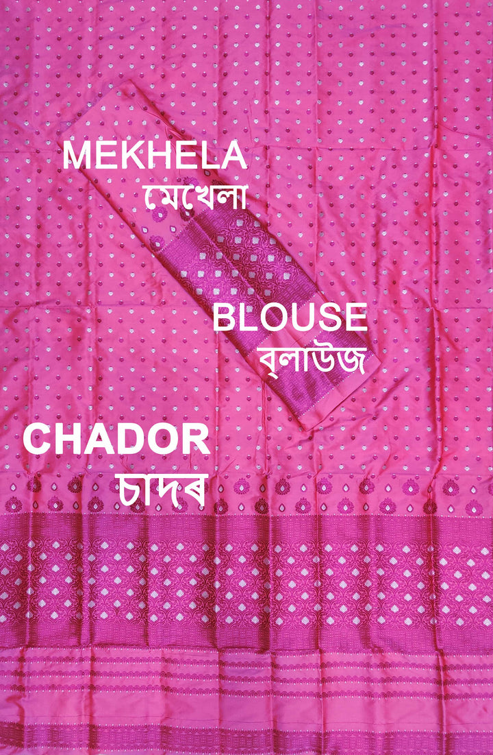 Colouring Jari Mix Set Mekhela Sador
