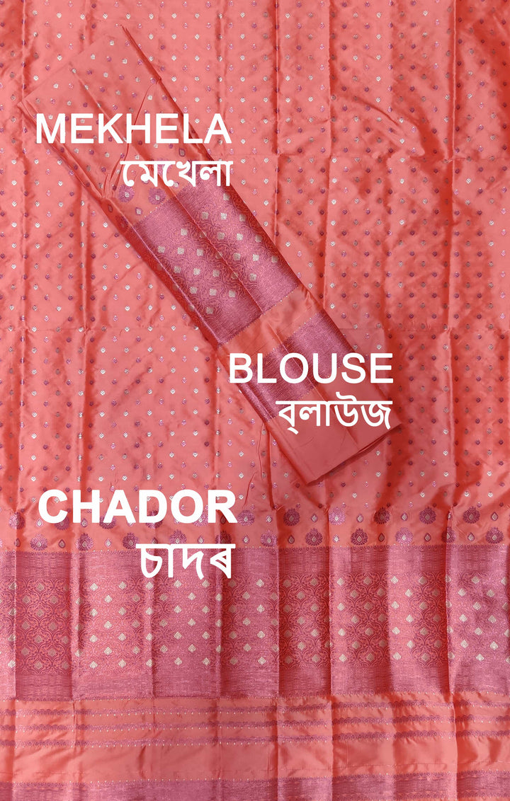 Colouring Jari Mix Set Mekhela Sador