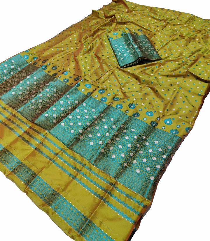 Colouring Jari Mix Set Mekhela Sador