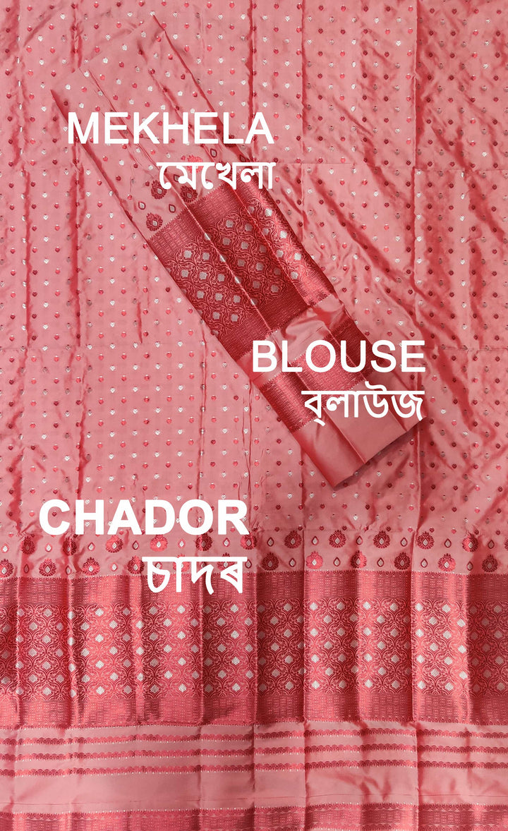 Colouring Jari Mix Set Mekhela Sador