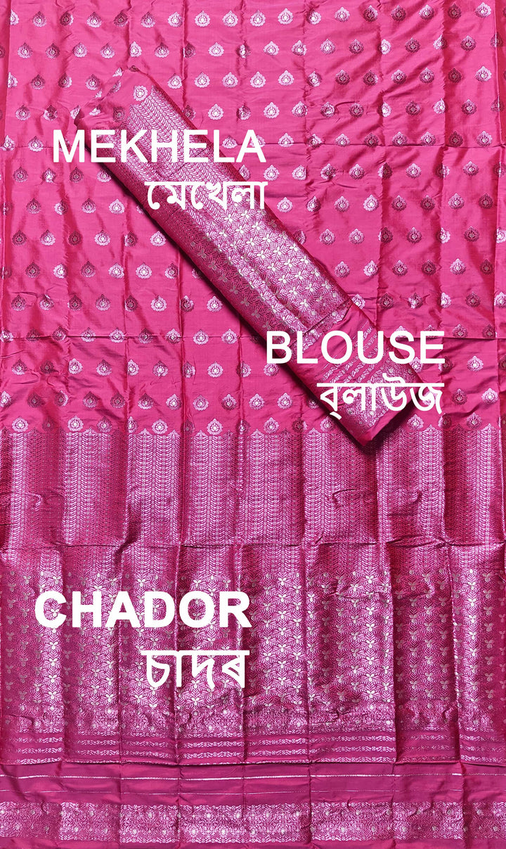 Colouring Jari Mix Set Mekhela Sador