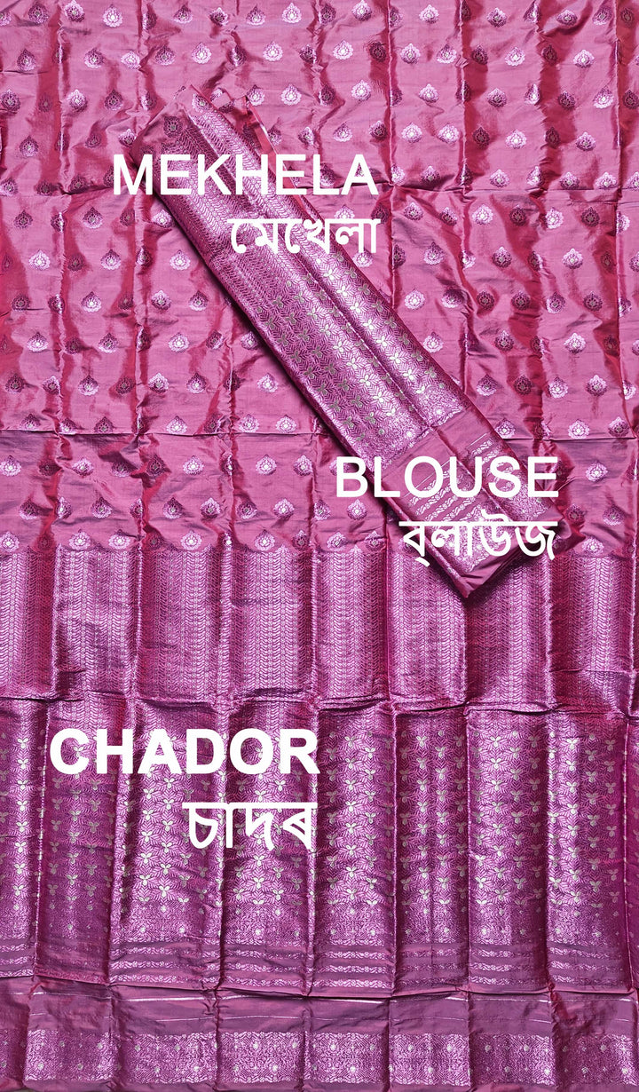 Colouring Jari Mix Set Mekhela Sador