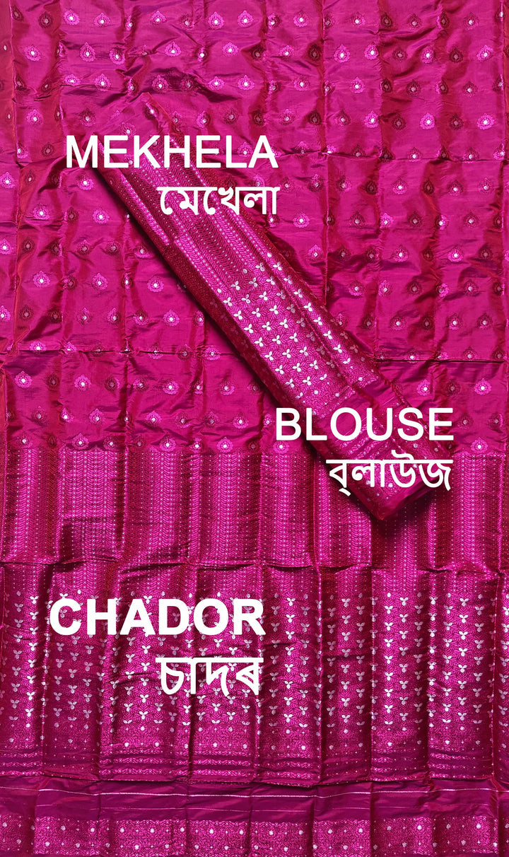 Colouring Jari Mix Set Mekhela Sador